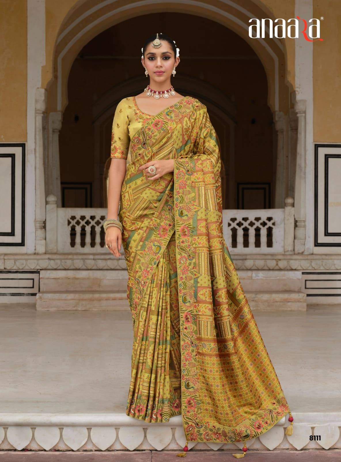 Anaara-8100 Series By Tathastu 8101 to 8111 Series Indian Traditional Bridal Wear Collection Beautiful Stylish Fancy Colorful Party Wear & Occasional Wear Silk Sarees At Wholesale Price